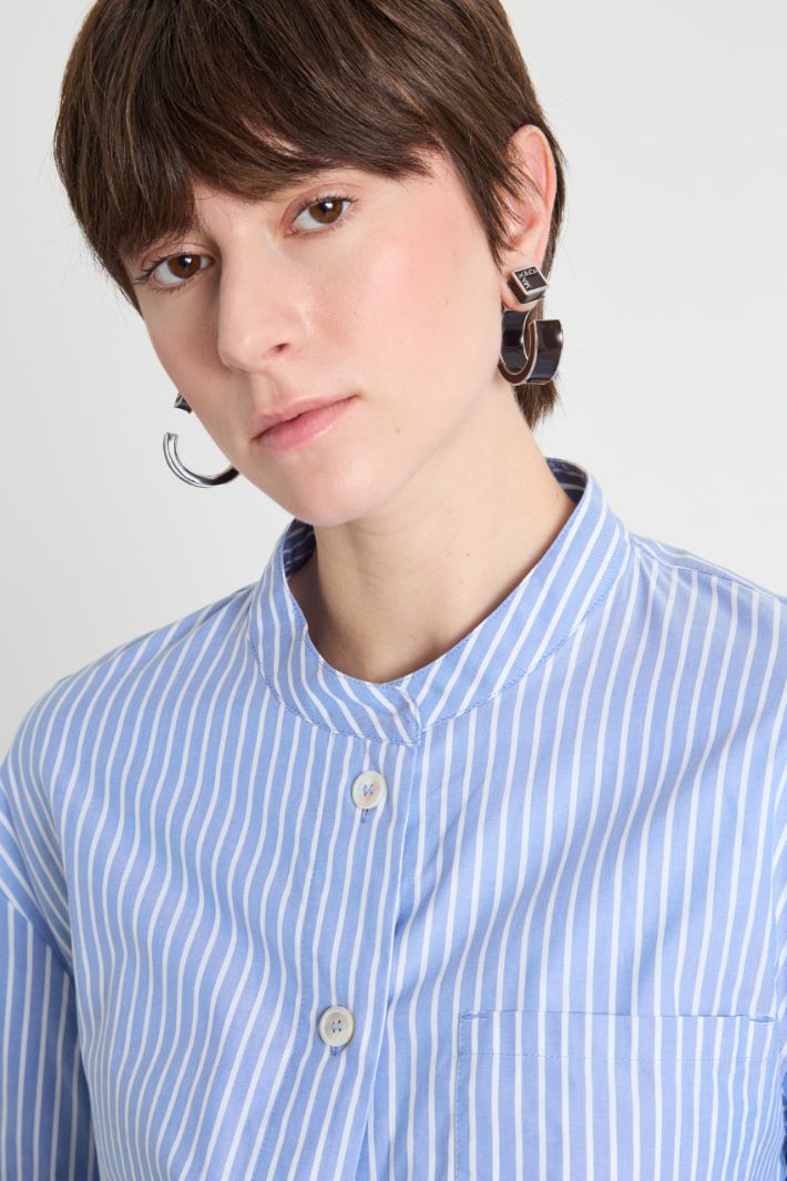 Mandarin collar Oxford shirt Intrend - 3