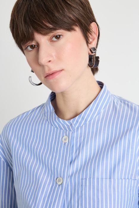 Camisa de Oxford con cuello mao