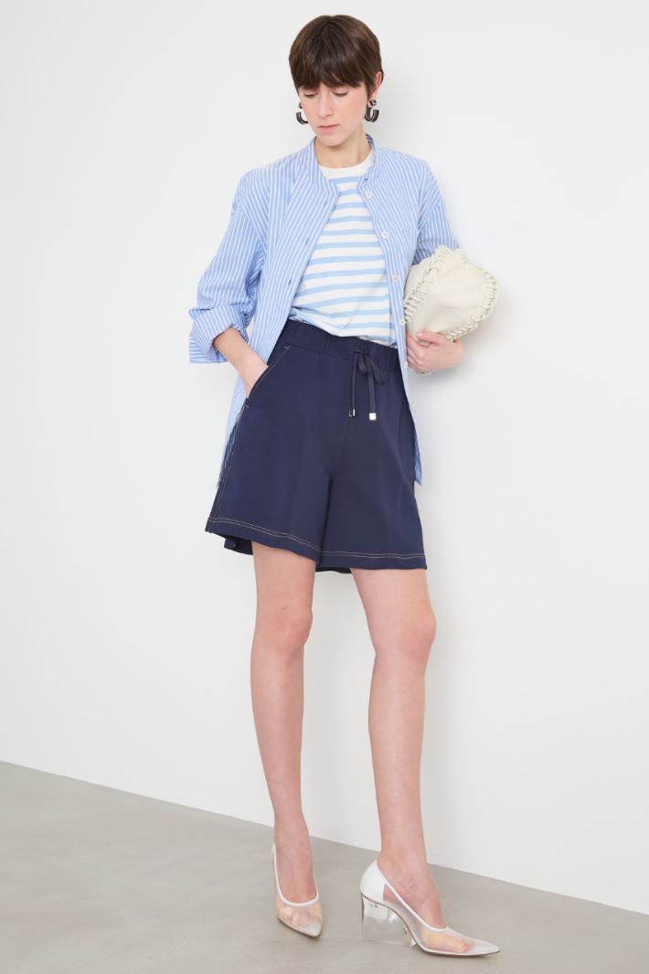 Mandarin collar Oxford shirt Intrend