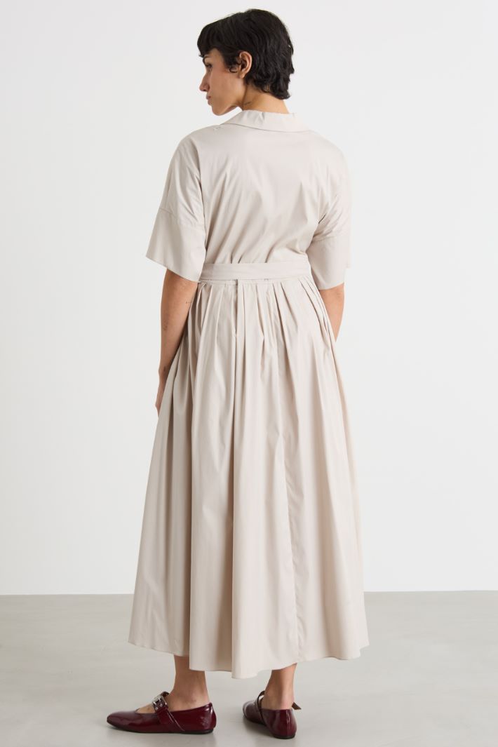 Stretch poplin wrap dress Intrend - 4