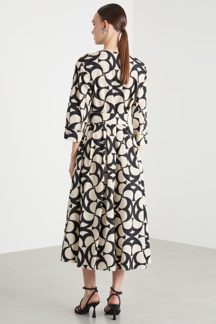 Printed Shirt Dress Intrend - 4