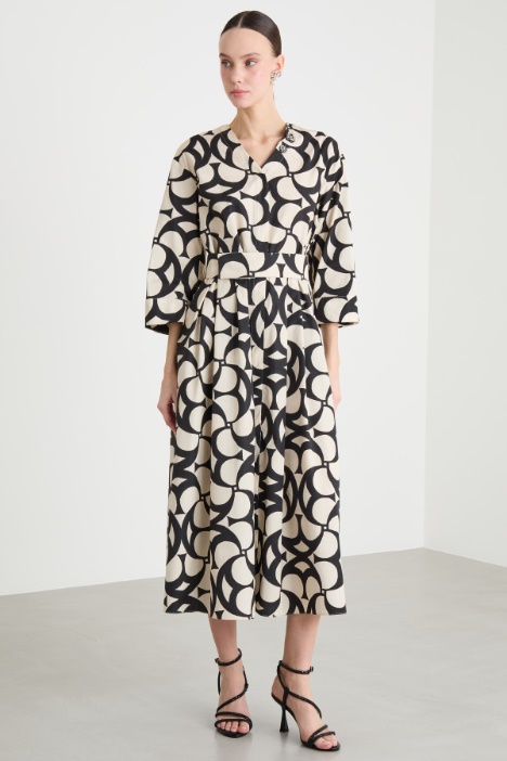 Abito chemisier stampato