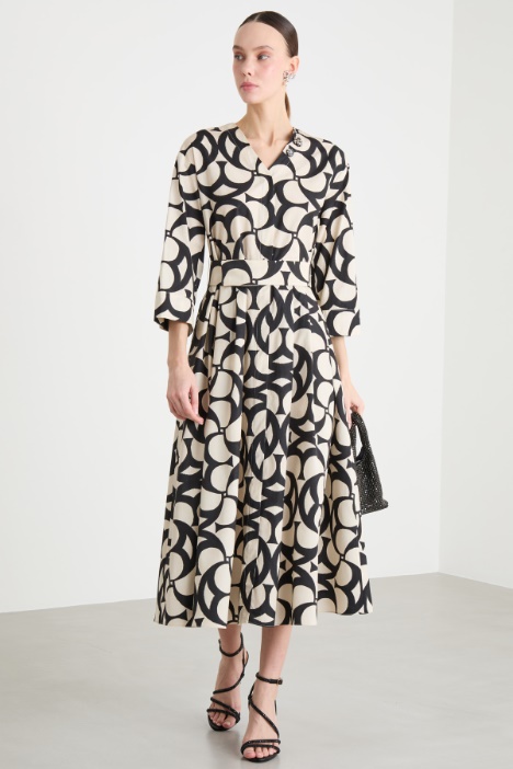 Printed Shirt Dress Intrend