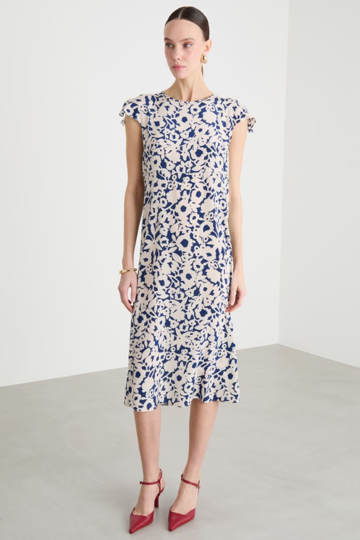Abito midi in crepe stampata Intrend - 2