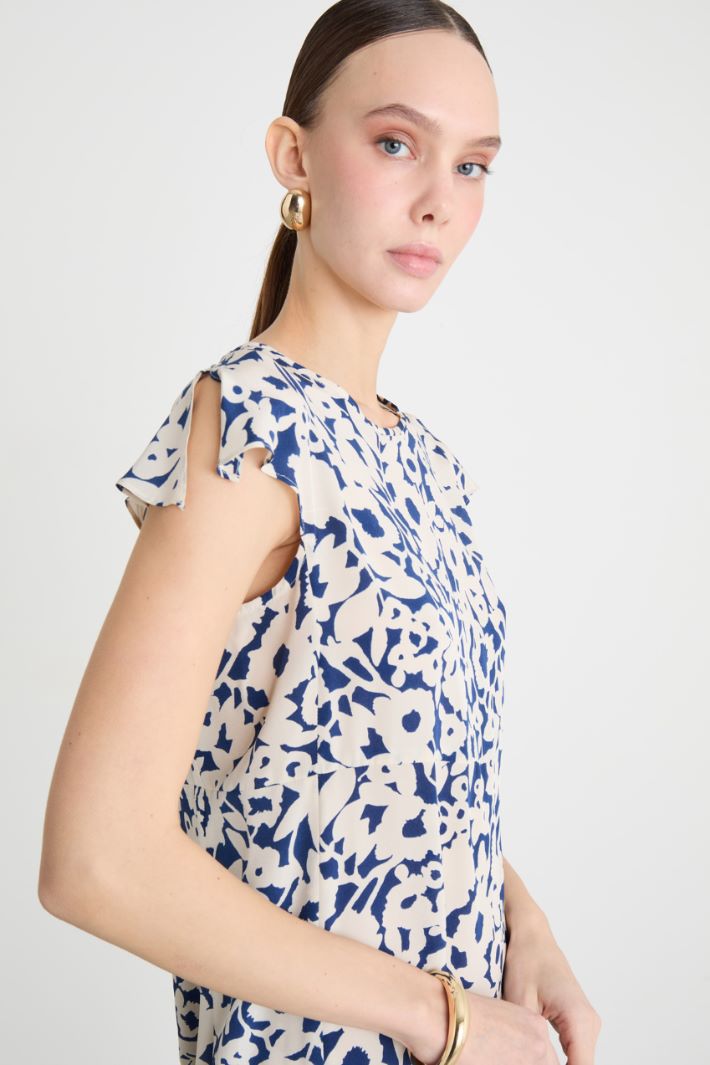 Abito midi in crepe stampata Intrend - 3