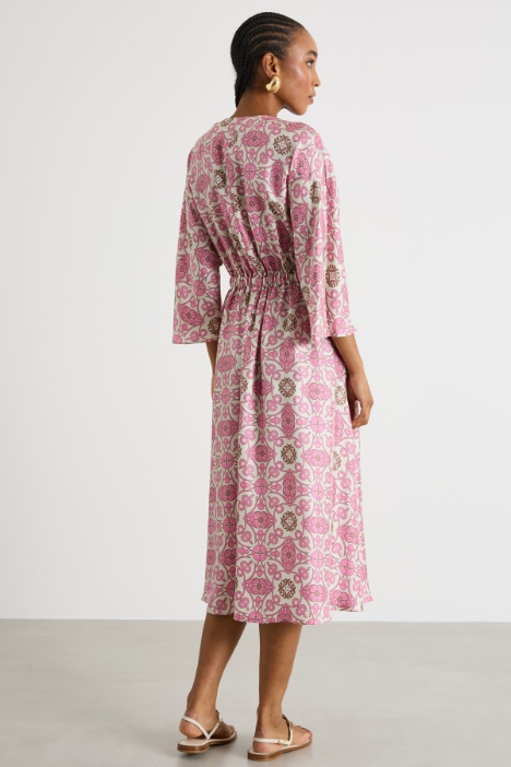 Vestido de twill estampado