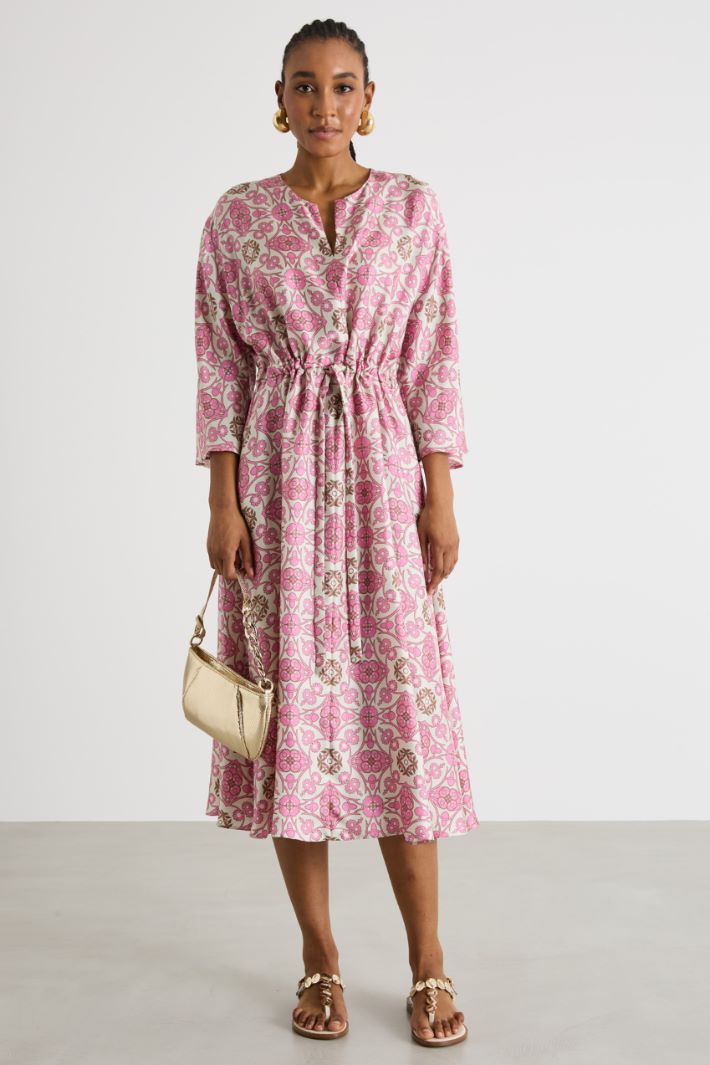 Abito in twill stampato Intrend