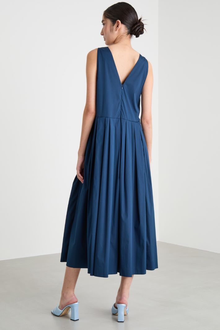 Sleeveless poplin dress Intrend - 4