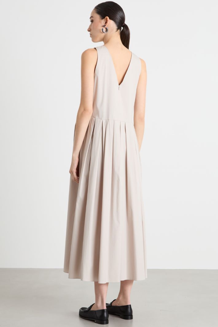 Sleeveless poplin dress Intrend - 4