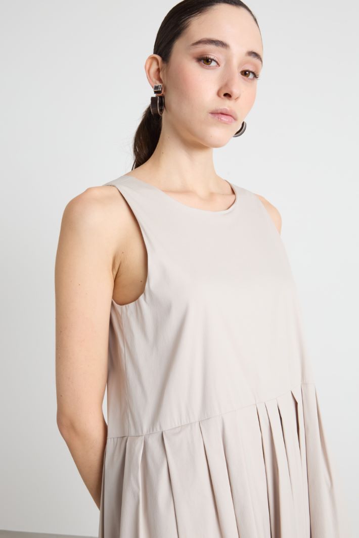 Sleeveless poplin dress Intrend - 3