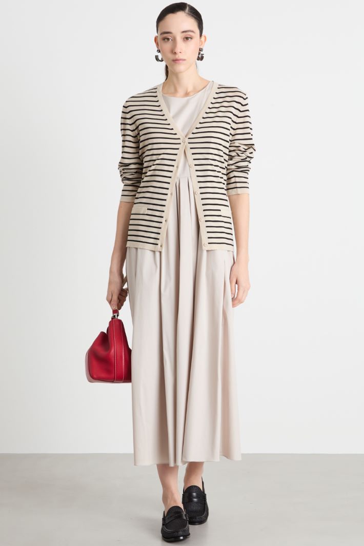 Sleeveless poplin dress Intrend