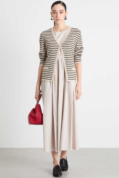 Sleeveless poplin dress Intrend