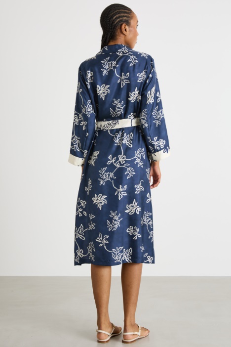 Abito kaftano stampato
