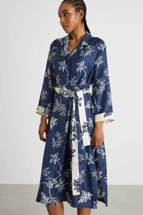 Abito kaftano stampato