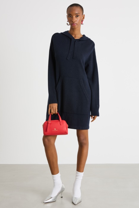 Hooded sweatshirt dress Intrend