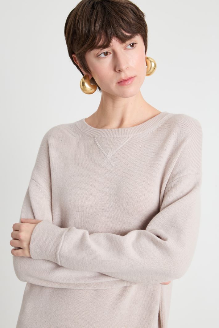 Wool and cashmere knitted dress Intrend - 3