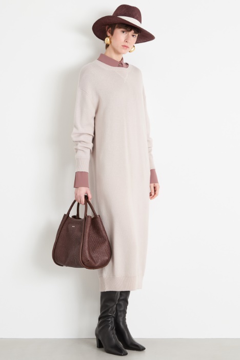 Wool and cashmere knitted dress Intrend