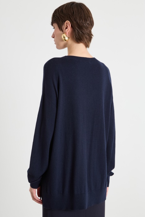 Maglia oversize con maniche a spalla scesa