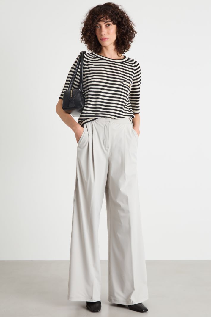 Linen knit top Intrend