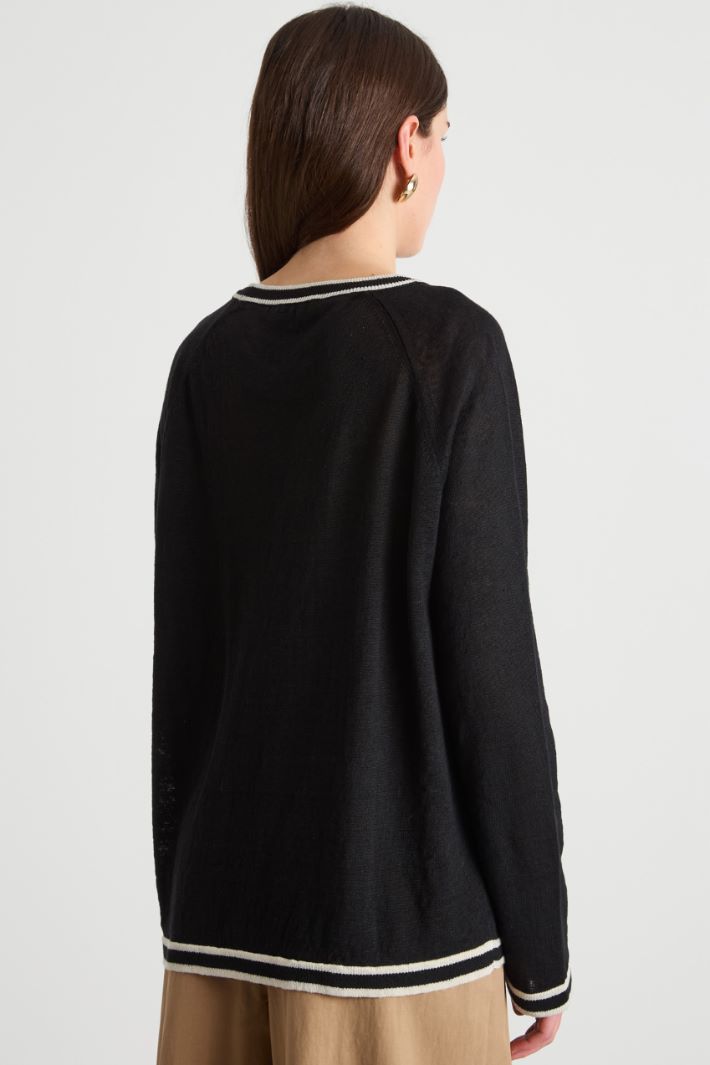 Lightweight linen jumper Intrend - 4