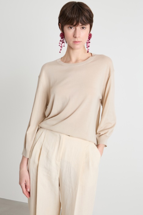 Crew-neck dropped-shoulder jumper Intrend