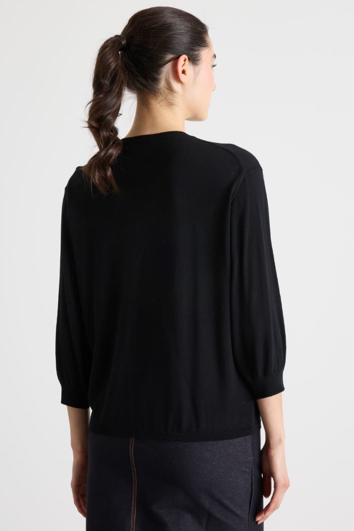 Maglia girocollo con maniche a spalla scesa Intrend - 4