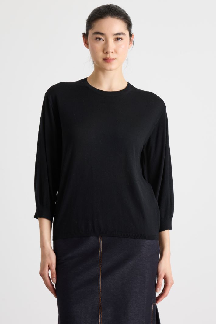 Maglia girocollo con maniche a spalla scesa Intrend - 2