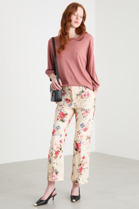 Crew-neck dropped-shoulder jumper Intrend