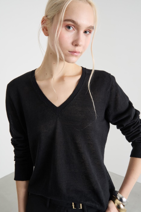 Jersey con cuello en V