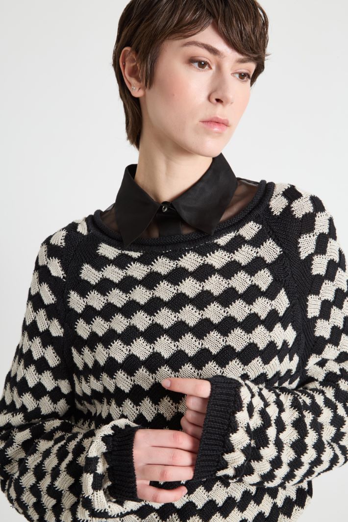 Lightweight raglan-sleeve jumper Intrend - 3