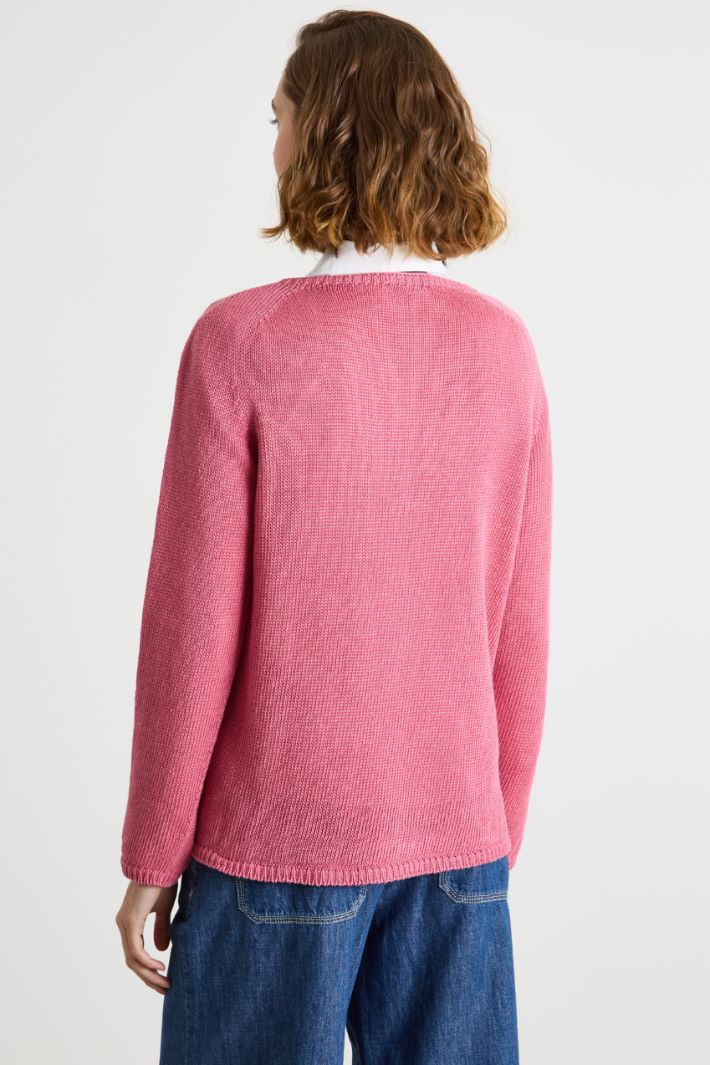 Lightweight linen jumper Intrend - 4