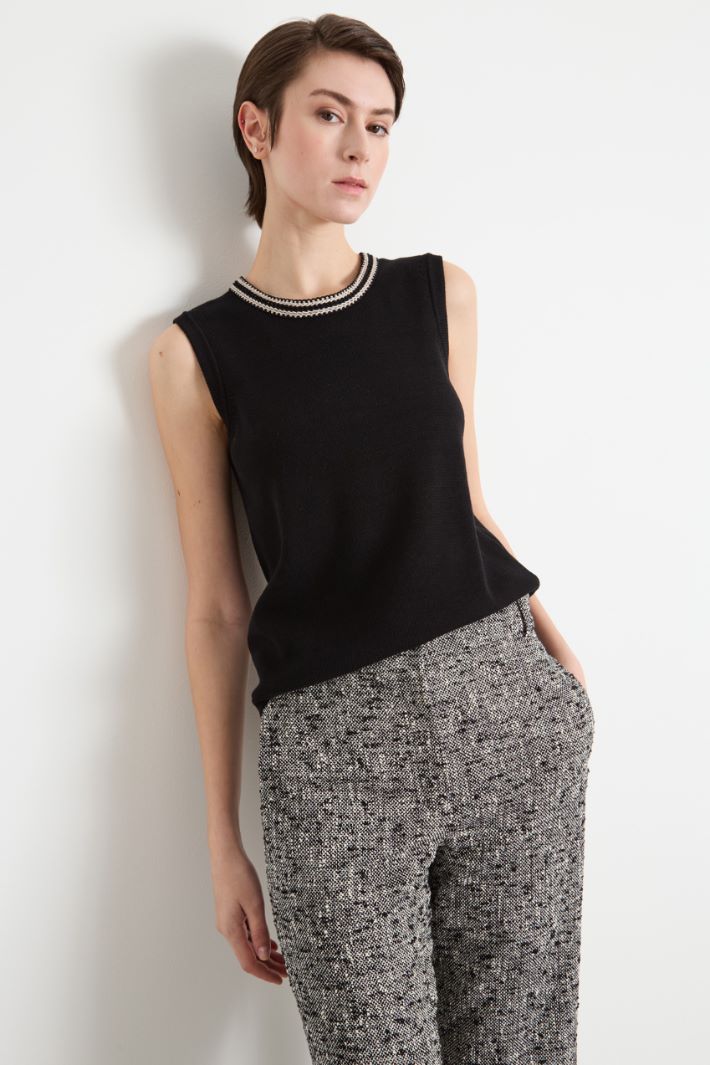 Contrast-trim gilet Intrend - 2