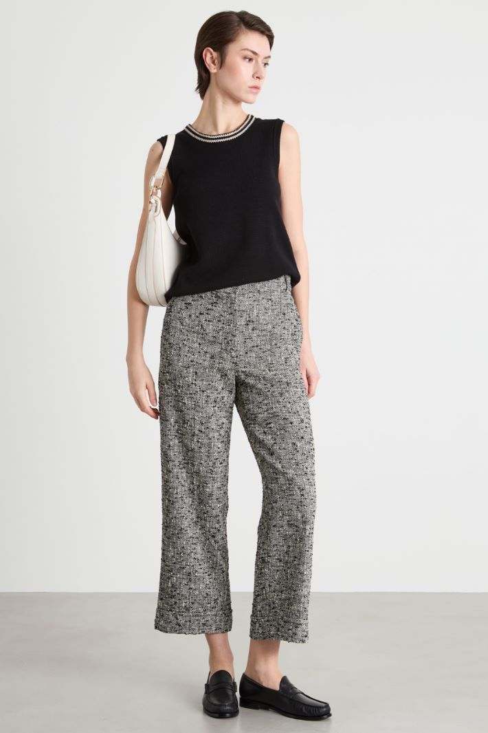 Contrast-trim gilet Intrend