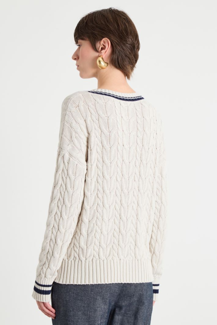 Maglia a punto treccia Intrend - 4