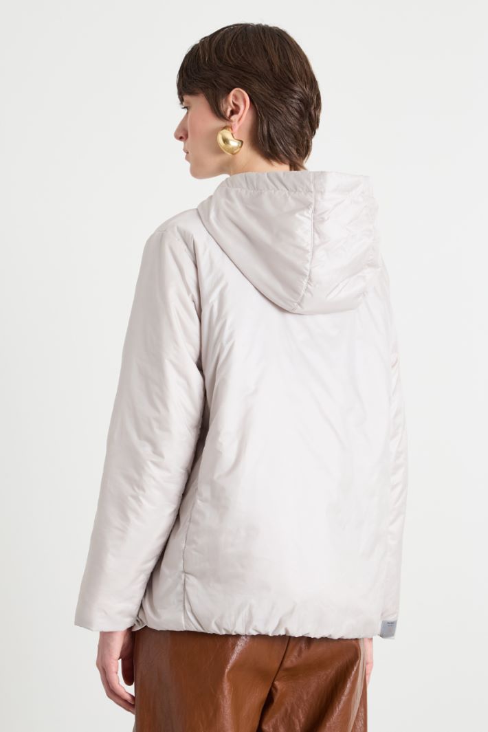 Short padded jacket in water-repellent canvas Intrend - 4