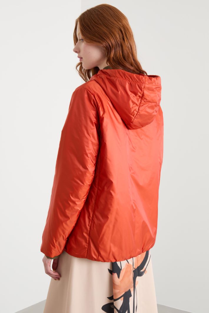 Short padded jacket in water-repellent canvas Intrend - 4