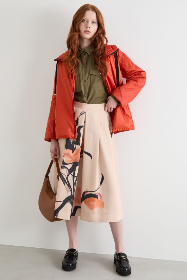 Short padded jacket in water-repellent canvas Intrend