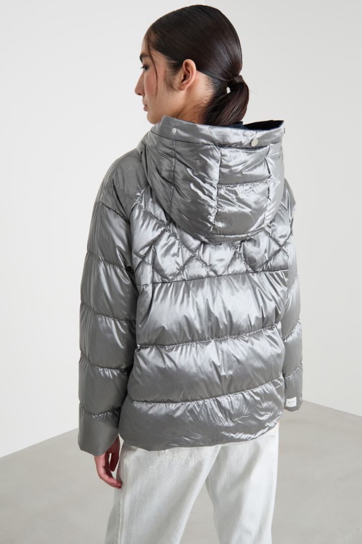 Plumífero reversible de tejido técnico repelente al agua Intrend - 5