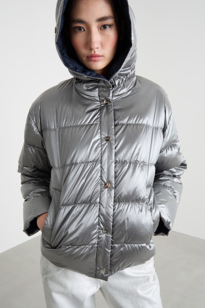 Plumífero reversible de tejido técnico repelente al agua Intrend - 3