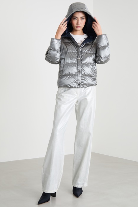 Plumífero reversible de tejido técnico repelente al agua Intrend