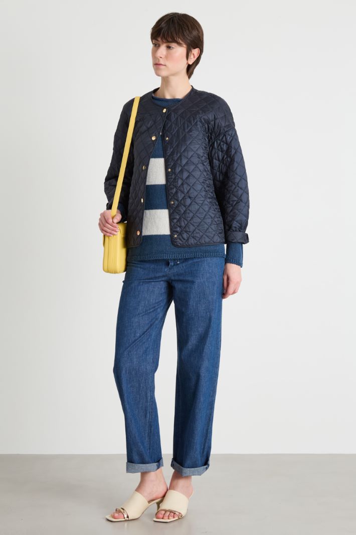 Quilted water-repellent canvas jacket Intrend