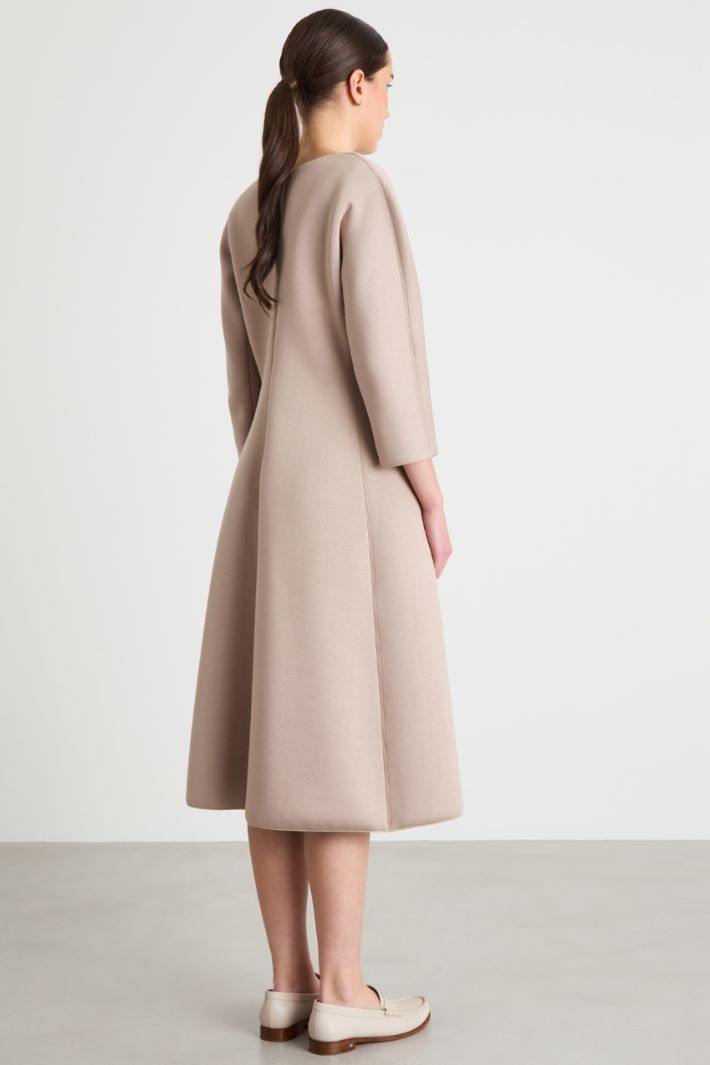 Abito a V in jersey accoppiato Intrend - 4