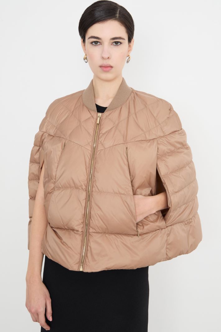 Mantella corta in tela antigoccia trapuntata Intrend - 3