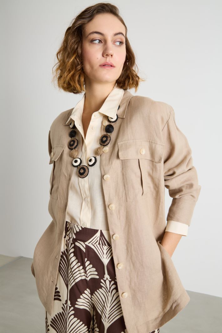 Embroidered disc necklace Intrend - 3