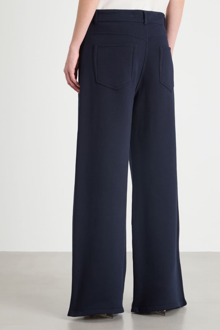 Fleece-back jersey trousers Intrend - 4