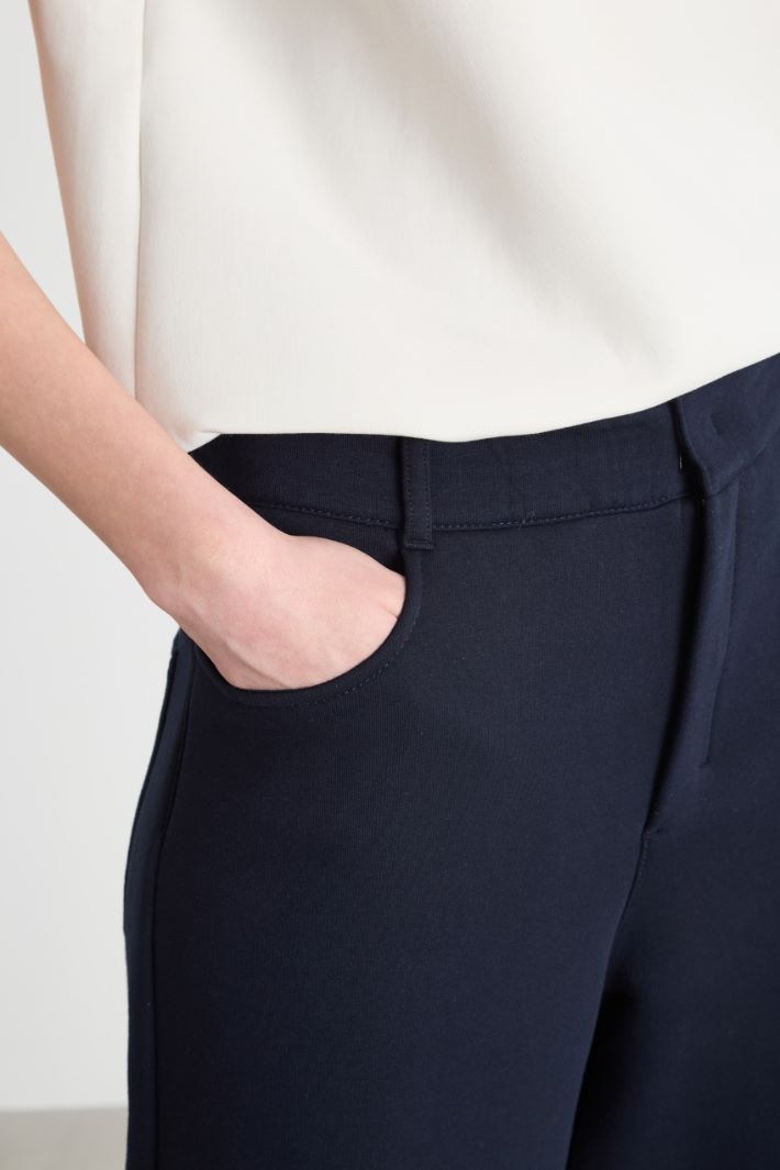 Fleece-back jersey trousers Intrend - 3