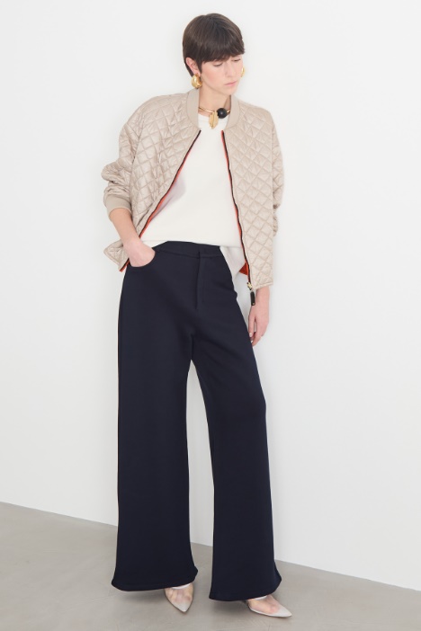Fleece-back jersey trousers Intrend
