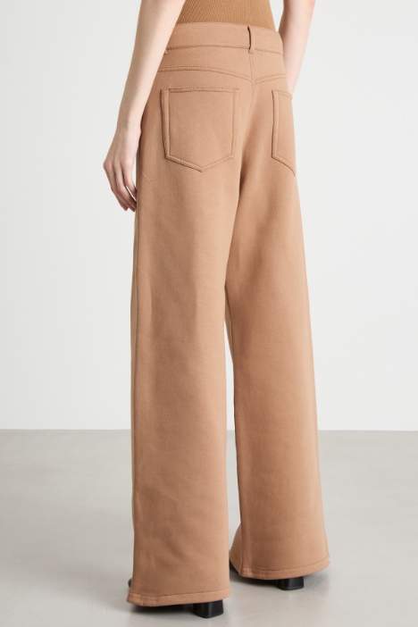 Pantalone in jersey felpa