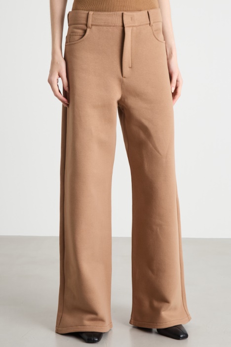 Pantalone in jersey felpa