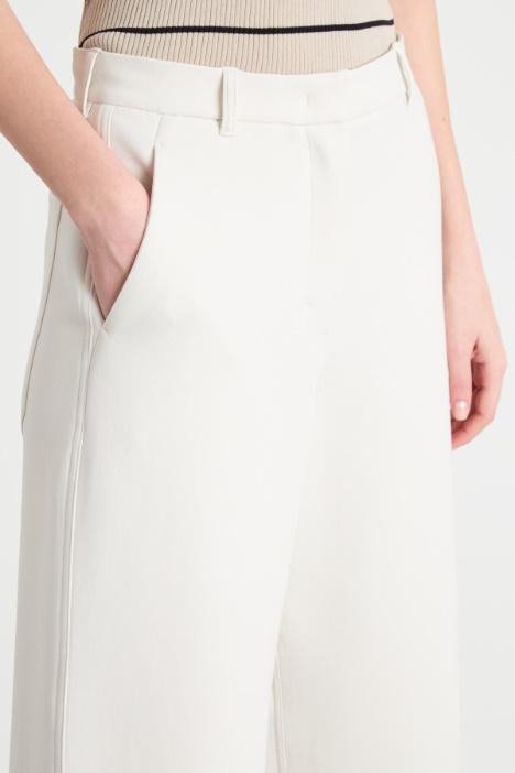 Pantalone dritto in jersey